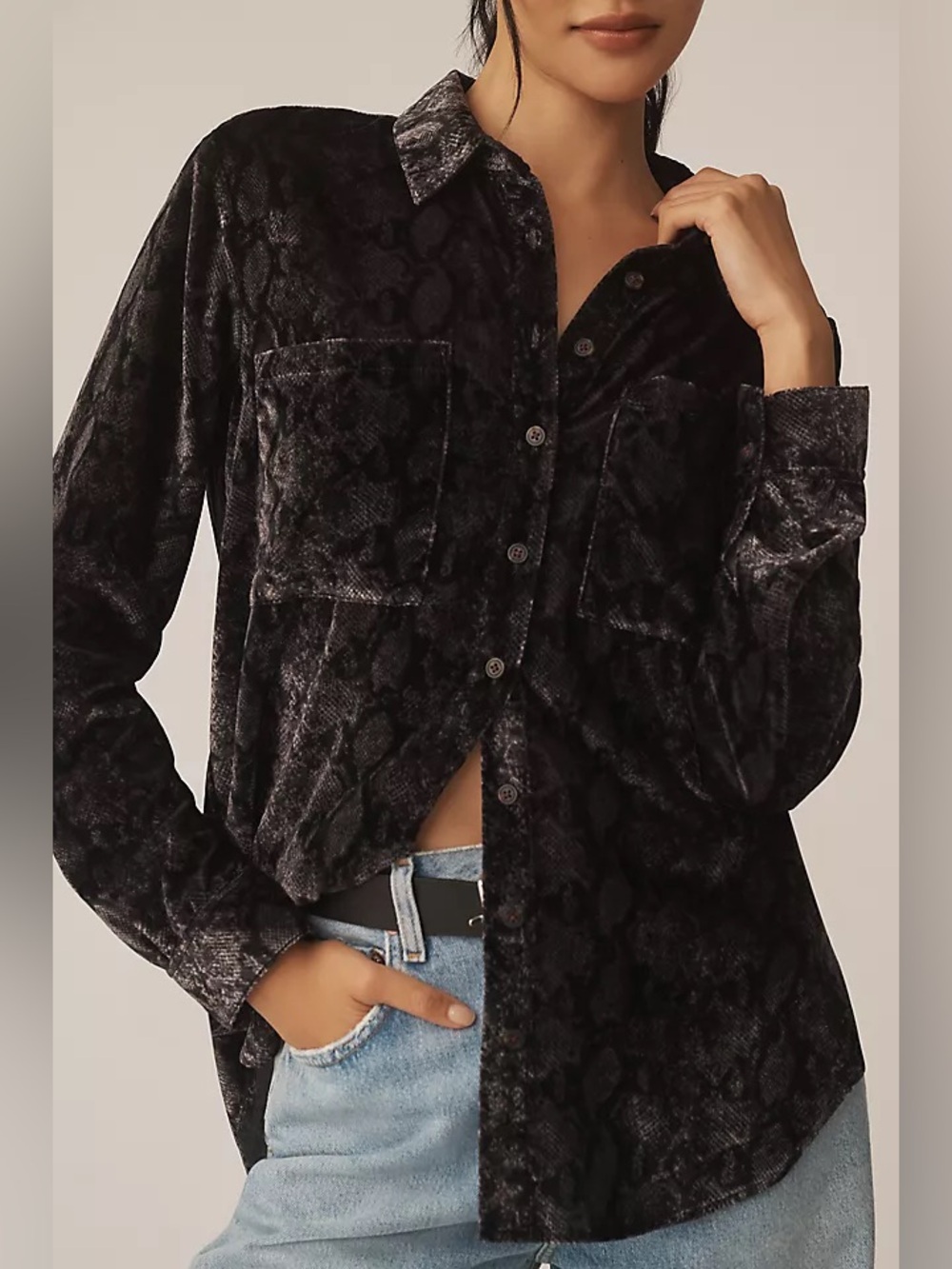 Anthropologie Pilcro Hadley Relaxed Buttondown Shirt - Picture 2 of 8